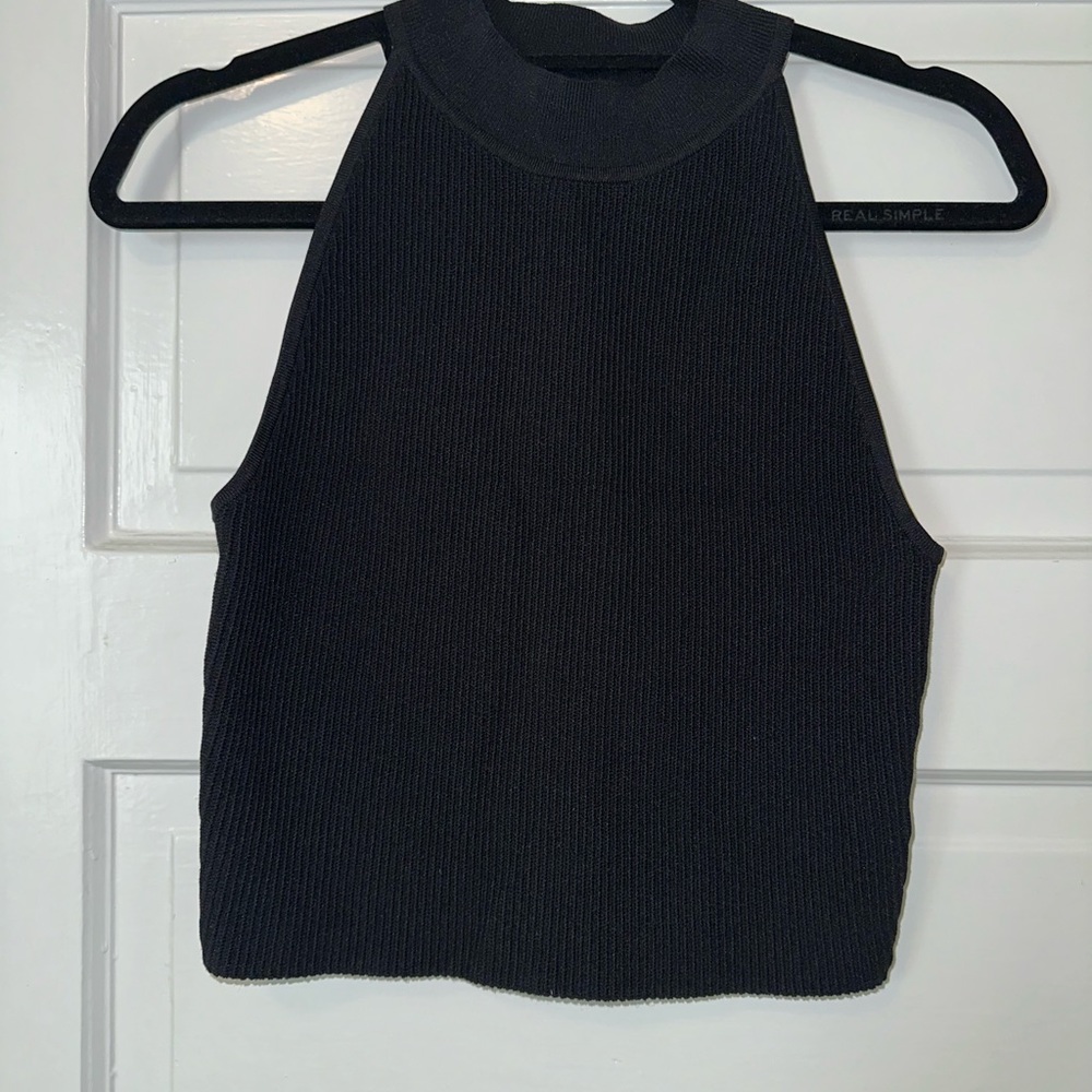 Aritzia Babaton sculpt knit high-neck tank